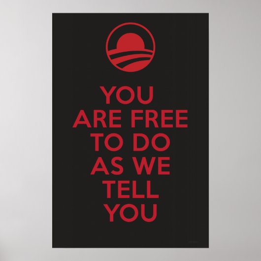 Orwellian Obama 2 Poster (Vorne)