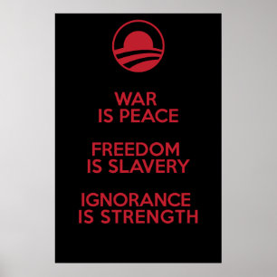 Orwellian/Obamian Definitionen Poster
