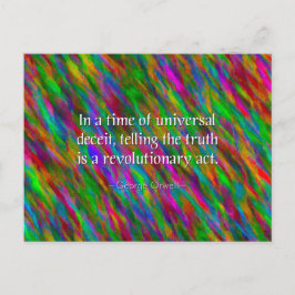 Orwellian Truth Postcard Postkarte