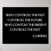 Orwells Zitat Poster (Vorne)