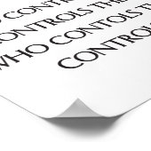 Orwells Zitat Poster (Ecke)