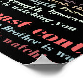 Orwells Zitate Poster (Ecke)