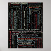 Orwells Zitate Poster (Vorne)