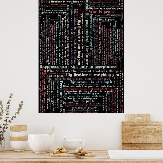 Orwells Zitate Poster (Küche)