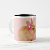 Oryctolagus Cuniculus 2 Zweifarbige Tasse (Vorderseite Links)
