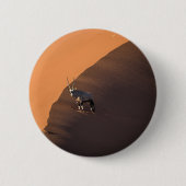 Oryx am Rand, Namibia Button (Vorderseite)