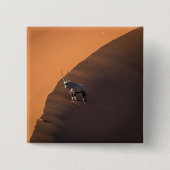 Oryx am Rand, Namibia Button (Vorderseite)