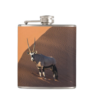 Oryx am Rand, Namibia Flachmann