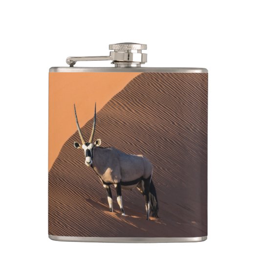 Oryx am Rand, Namibia Flachmann (Vorderseite)