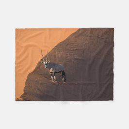 Oryx am Rand, Namibia Fleecedecke