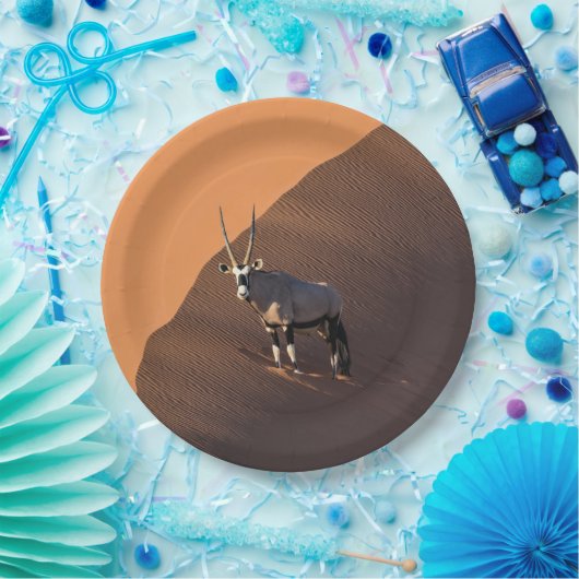 Oryx am Rand, Namibia Pappteller (Party)