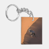 Oryx am Rand, Namibia Schlüsselanhänger (Vorderseite links)