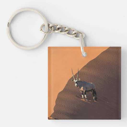 Oryx am Rand, Namibia Schlüsselanhänger (Vorderseite)