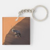 Oryx am Rand, Namibia Schlüsselanhänger (Rückseite)
