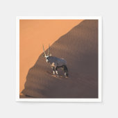 Oryx am Rand, Namibia Serviette (Vorderseite)