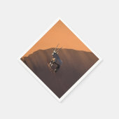 Oryx am Rand, Namibia Serviette (Ecke)