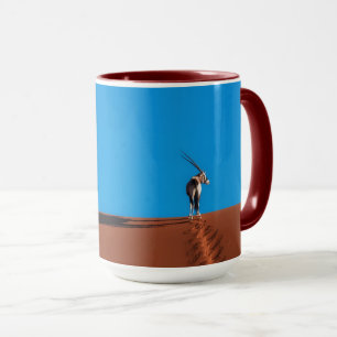 Oryx-Antilope an der Namibischen Wüste Tasse