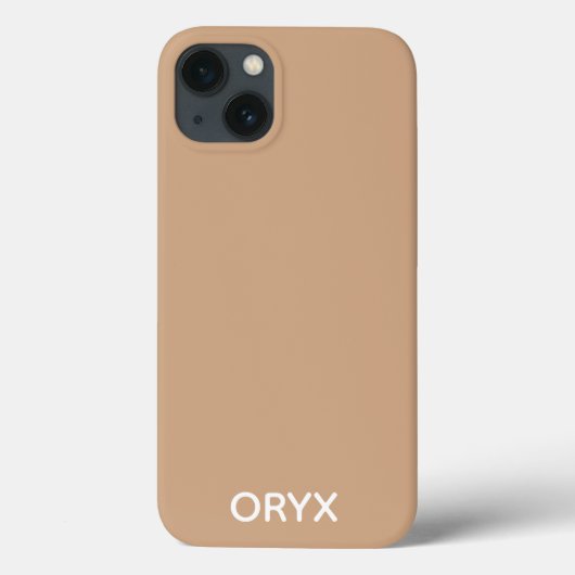 Oryx braune beige Farbname Case-Mate iPhone Gehäus Hülle (Rückseite)