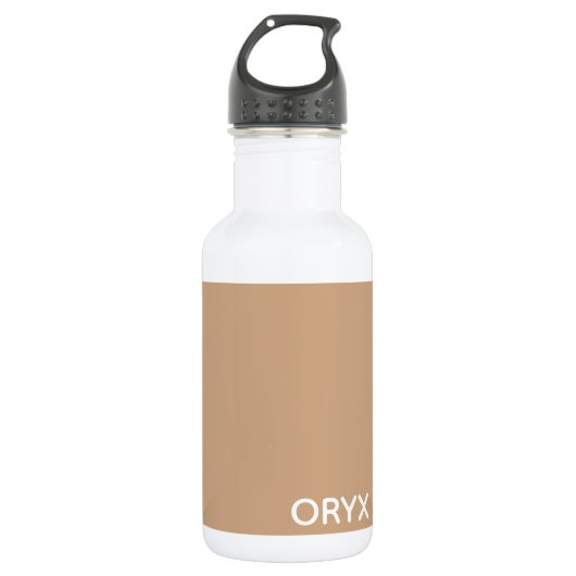oryx-braune Farbe Edelstahlflasche (Vorderseite)