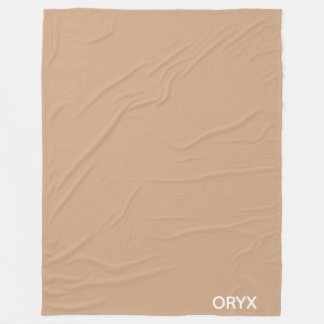 oryx-braune Farbe Fleecedecke