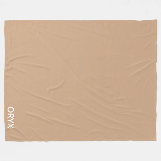 oryx-braune Farbe Fleecedecke (Vorderseite (Horizontal))