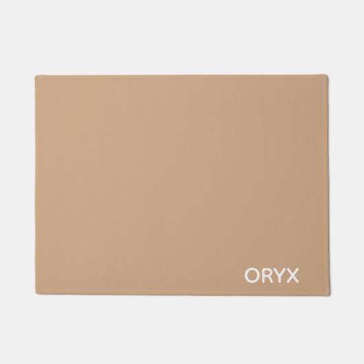 oryx-braune Farbe Fußmatte (Vorderseite)