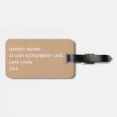 oryx-braune Farbe Gepäckanhänger (Rückseite horizontal)