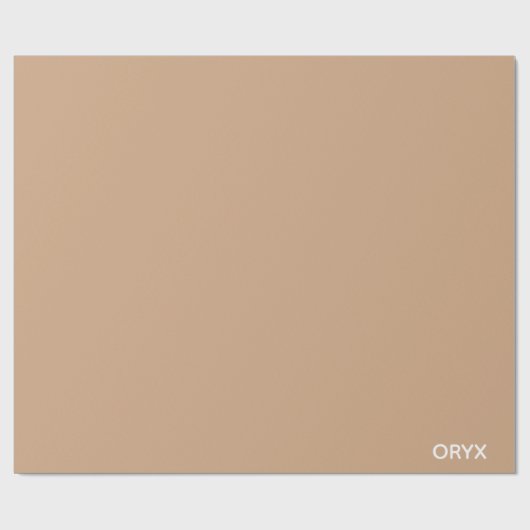 oryx-braune Farbe Geschenkpapier (Flach)