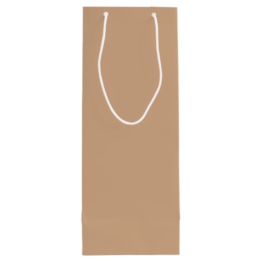 oryx-braune Farbe Geschenktüte Für Weinflaschen (Rückseite)