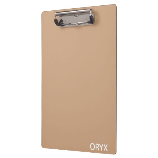 oryx-braune Farbe Klemmbrett (Links)