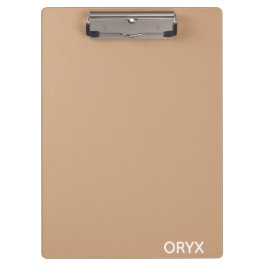 oryx-braune Farbe Klemmbrett