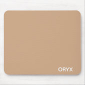 oryx-braune Farbe Mousepad (Vorne)