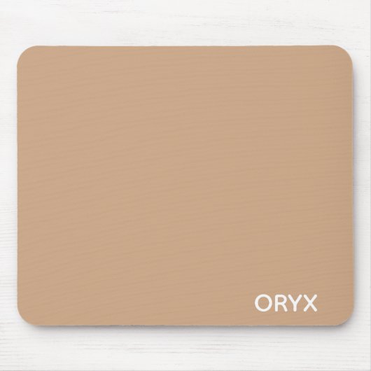 oryx-braune Farbe Mousepad (Vorne)