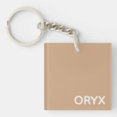oryx-braune Farbe Schlüsselanhänger (Vorderseite)