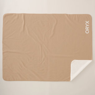 oryx-braune Farbe Sherpadecke