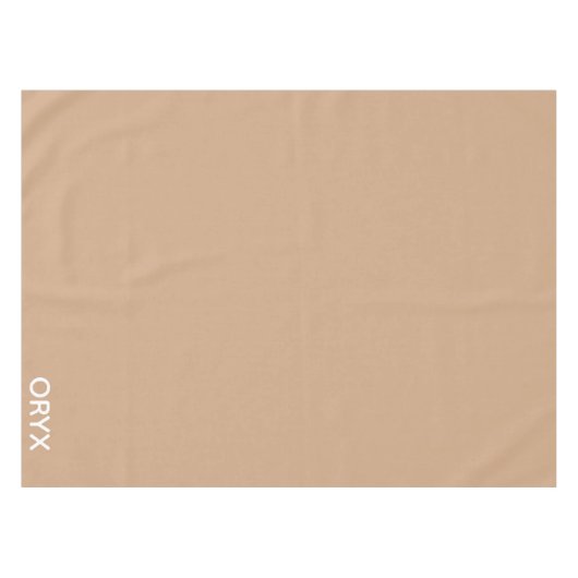 oryx-braune Farbe Tischdecke (Vorderseite (Horizontal))
