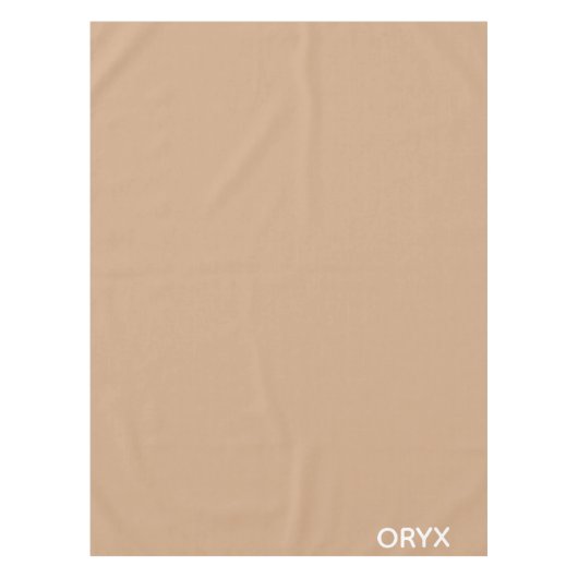 oryx-braune Farbe Tischdecke (Vorderseite)