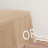 oryx-braune Farbe Tischdecke (Beispiel)