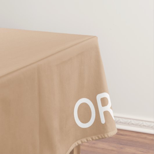 oryx-braune Farbe Tischdecke (Beispiel)