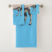 Oryx-Cartoon-Abbildung Badhandtuch Set (Insitu)