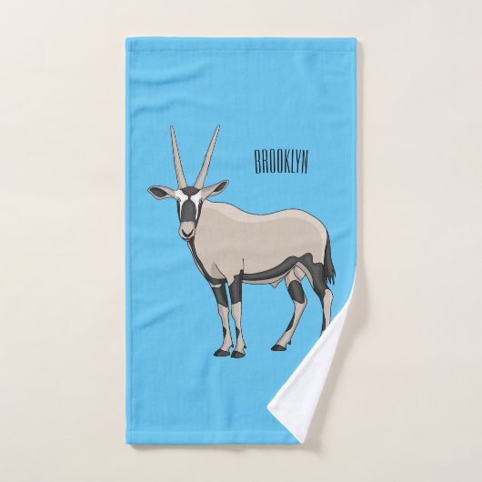 Oryx-Cartoon-Abbildung Badhandtuch Set (Handtuch)