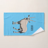 Oryx-Cartoon-Abbildung Badhandtuch Set (Handtuch)