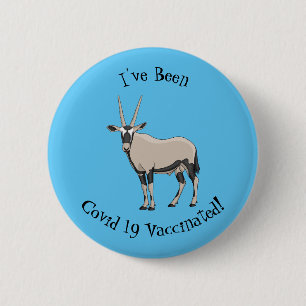 Oryx-Cartoon-Abbildung Button