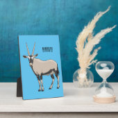 Oryx-Cartoon-Abbildung Fotoplatte (Seite)