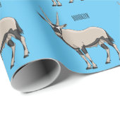 Oryx-Cartoon-Abbildung Geschenkpapier (Rolleneckpunkt)