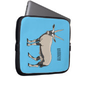 Oryx-Cartoon-Abbildung Laptopschutzhülle (Vorne Rechts)