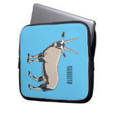 Oryx-Cartoon-Abbildung Laptopschutzhülle (Vorderseite Links)
