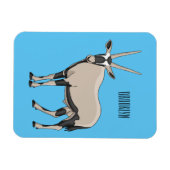 Oryx-Cartoon-Abbildung Magnet (Horizontal)