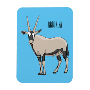 Oryx-Cartoon-Abbildung Magnet
