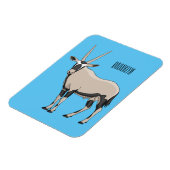 Oryx-Cartoon-Abbildung Magnet (Linke Seite)